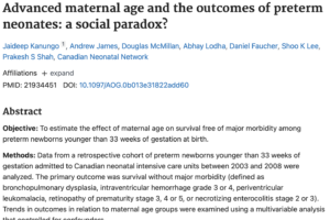 妊産婦年齢の上昇と新生児死亡率等の減少の関連
